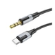 Кабель Borofone BL19 AUX 3.5мм to Type-C 1м, сумісність Huawei, Xiaomi, OnePlus та інших брендів, підтримка деяких моделей Samsung та iPad з інтерфейсом Type-C Black - зображення 1