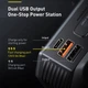 Автомобильное пускозарядное устройство 20000мАч Бустер Baseus Jump Starter 2000A с функцией павербанка для бензин/дизель 12В - изображение 4
