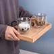 Стеклянная чашка с двойными стенками Котик 300 мл, с двойным дном Cat, кружка с двойным стеклом - изображение 6