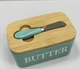 Масленка керамическая с ножом "Butter" A-Plus 0480 / 8030-144-3 Бирюзовая - изображение 5