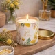 Аромасвічка у скляному стакані з кришечкою "Gold Achillea", 510 г, 9x7,5 см (Ароматична свічка для дому) - зображення 5