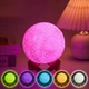Світильник міні нічник на батарейках Magic 3D Moon Lamp RGB зі зміною кольорів - изображение 1
