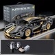 Конструктор на радіокеруванні 1:14 Lamborghini Black Taurus 36 см з мотором та пультом, 1314 деталей чорна з золотом - зображення 1