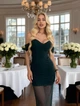 Черное вечернее платье сетка FirstWoman M черный 43447099 - изображение 2