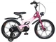 Детский двухколесный велосипед Cruiser ICONIC 14" для детей 3–5 лет магниевая рама дисковые ручные тормоза фонарь и звонок розовый - изображение 2