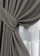 Комплект штор VR-Textil рогожка премиум TERRA LUXE 200х270 2шт и Тюль 500х270 1856ш-1704т Темно-серый с белым 71-110/6 - изображение 4