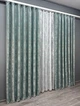 Комплект штор VR-Textil Жаккард Мармур 100х270 2шт и Тюль 300х270 1148ш-1400т Бирюзово-серый с белым 71-118/1 - изображение 3