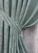 Комплект штор VR-Textil Жакард Мармур 200х270 2шт і Тюль 500х270 1148ш-1400т Бірюзово-сірий з білим 71-118/6 - зображення 4