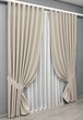 Комплект штор VR-Textil Блекаут двосторонній Scandi № 1904ш Бежевий 100х270 см 2 шт (31-998) - зображення 3