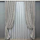 Комплект готових штор VR-Textil Жакард Sultan XO № 1124ш Світло-сірий 200х270 см 2 шт (32-339) - зображення 2
