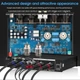 Ламповий підсилювач Douk Audio T8 PRO HiFi стереофонічний, з балансними роз'ємами XLR/RCA, 7-смуговий еквалайзер, акустична система для дому з регулюванням тембру Black - зображення 7