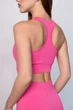 Женский спортивный топ на молнии Giulia Flex top "Zip-Up Active" 336 L Pink-raspberry, маломерная модель, топ в рубчик из микрофибры, для тренировок, для фитнеса - изображение 4