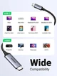 Кабель UGREEN MM142 USB-C to HDMI Male to Male Cable Aluminum Shell 1.5m (Gray Black)(UGR-50570) - изображение 6
