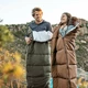 Спальник з капюшоном Naturehike U350 NH20MSD07, (1°C), правий, зелений - изображение 7