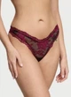 Комплект Victoria’s Secret Very Sexy Full Cup Support Rose Lace Unlined Bra Чорний з бордовим 34D-S - изображение 3