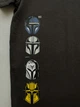 Піжама (домашній костюм) Primark футболка + шорти Star Wars чорно-сіра 8-9р., 134см - изображение 3
