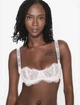 Бюстгальтер Victoria’s Secret Unlined Lace Shine Strap Balconette Bra Білий 36B - зображення 7