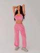Жіночий велюровий костюм (топ+кофта+штани) Uaclothes 42-44 Рожевий (like36885-173121349) - зображення 3