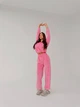 Жіночий велюровий костюм (топ+кофта+штани) Uaclothes 42-44 Рожевий (like36885-173121349) - зображення 7