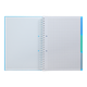 Блокнот BUROMAX А4 на спір. пласт. обкл. з розділ. 120арк. BRIGHT 24345912-02 синій (36) /BM.24345912-02/ - зображення 2