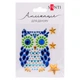 Аплікація SANTI 742989 "Owl" 9,5х8см зі страз самоклеючих /742989/ - изображение 1