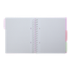 Блокнот BUROMAX B5 на спір. пласт. обкл. з розділ. 120арк. PASTEL 24355912-26 бузковий (48) /BM.24355912-26/ - изображение 6