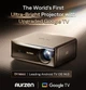 Смарт проектор Aurzen EAZZE D1 MAX Google TV 14.0 / 1000 ANSI Lumens / Native 1080P / 20W Dolby Audio / MEMC / Wi-Fi / Bluetooth Brown (EAZZED1MAX) - зображення 3