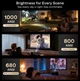 Смарт проектор Aurzen EAZZE D1 MAX Google TV 14.0 / 1000 ANSI Lumens / Native 1080P / 20W Dolby Audio / MEMC / Wi-Fi / Bluetooth Brown (EAZZED1MAX) - зображення 5