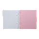 Блокнот BUROMAX B5 на спір. пласт. обкл. з розділ. 120арк. PASTEL 24355912-10 рожевий (48) /BM.24355912-10/ - изображение 4
