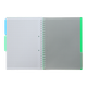 Блокнот BUROMAX А4 на спір. пласт. обкл. з розділ. 120арк. BRIGHT 24345912-04 зелений (36) /BM.24345912-04/ - зображення 5