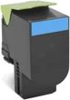 Тонер, Lexmark 802XC/80C2XC0 для CX510de, оригинальный циан, ресурс 4 000 страниц, качественный OEM картридж - изображение 3
