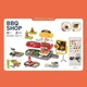 Гриль 668-145 (36) 56 элементов, звуковые эффекты кассы, грили, фритюр, подносы, монеты, купюры, продукты, баночки с соусами, в коробке - изображение 2