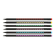 Олівець графітовий ZiBi 2321 HB BLACK DECOR з резинкою, трикутний пластиковий (144) /ZB.2321/ - зображення 4