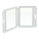 Бейдж (ідентифікатор) BUROMAX 5415-12 101х80мм горизонтальний PP+PVC, білий (5) /BM.5415-12/ - зображення 2