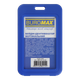 Бейдж (ідентифікатор) BUROMAX 5414-02 69х111мм вертикальний PP+PVC, синій (5) /BM.5414-02/ - изображение 1
