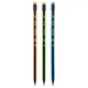 Олівець графітовий YES 280594 HB Neon Stripes, трикутний з ластиком (24) /280594/ - изображение 2