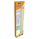Олівець графітовий BIC Evolution Pastel HB, пластиковий, з ластиком (12) /bc518306/ - изображение 2