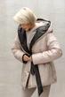 Жіноча двостороння зимова куртка з капюшоном Seventeen XXL-3XL Бежевий (2000000183459) - изображение 3