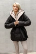 Жіноча двостороння зимова куртка з капюшоном Seventeen XXL-3XL Бежевий (2000000183459) - изображение 11
