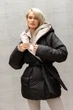 Жіноча двостороння зимова куртка з капюшоном Seventeen XXL-3XL Бежевий (2000000183459) - изображение 2