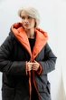 Жіноча двостороння зимова куртка з капюшоном Seventeen XXL-3XL Темно-помаранчевий (2000000183428) - изображение 4