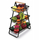 Корзина Triple Fruit Basket настольная, трехъярусная фруктовница с деревянной ручкой - изображение 3
