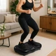 Вибрационная платформа Renew Force Vibro Slim для похудения и тренировок, массажер для ног и тела, 120 уровней интенсивности, с экспандерами, до 150 кг, черная - изображение 2