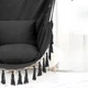 Подвесное кресло Бразильский гамак в стиле BOHO, качели с подушками и креплением до 200 кг - изображение 11