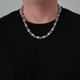 Серебряная цепь с камнями оникс 102 грамм 55 см - изображение 4