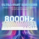 Игровая клавиатура ATTACK SHARK R82 HE White-Contour Магнитные переключатели. Проводная 8000Hz/s. RGB подсветка, 84 клавиши, Switch 0.01mm. Rapid Trigger - изображение 2