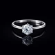 Серебряное кольцо с фианитом 18,5 р - изображение 1