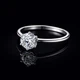Серебряное кольцо с фианитом 18,5 р - изображение 2