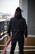 Теплый мужской тактический костюм софтшелл на флисе черный утепленный softshell M - изображение 5