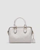 Сумка жіноча шкіряна з принтом в стилі Coach Rowan White Satchel In Signature Canvas - изображение 2